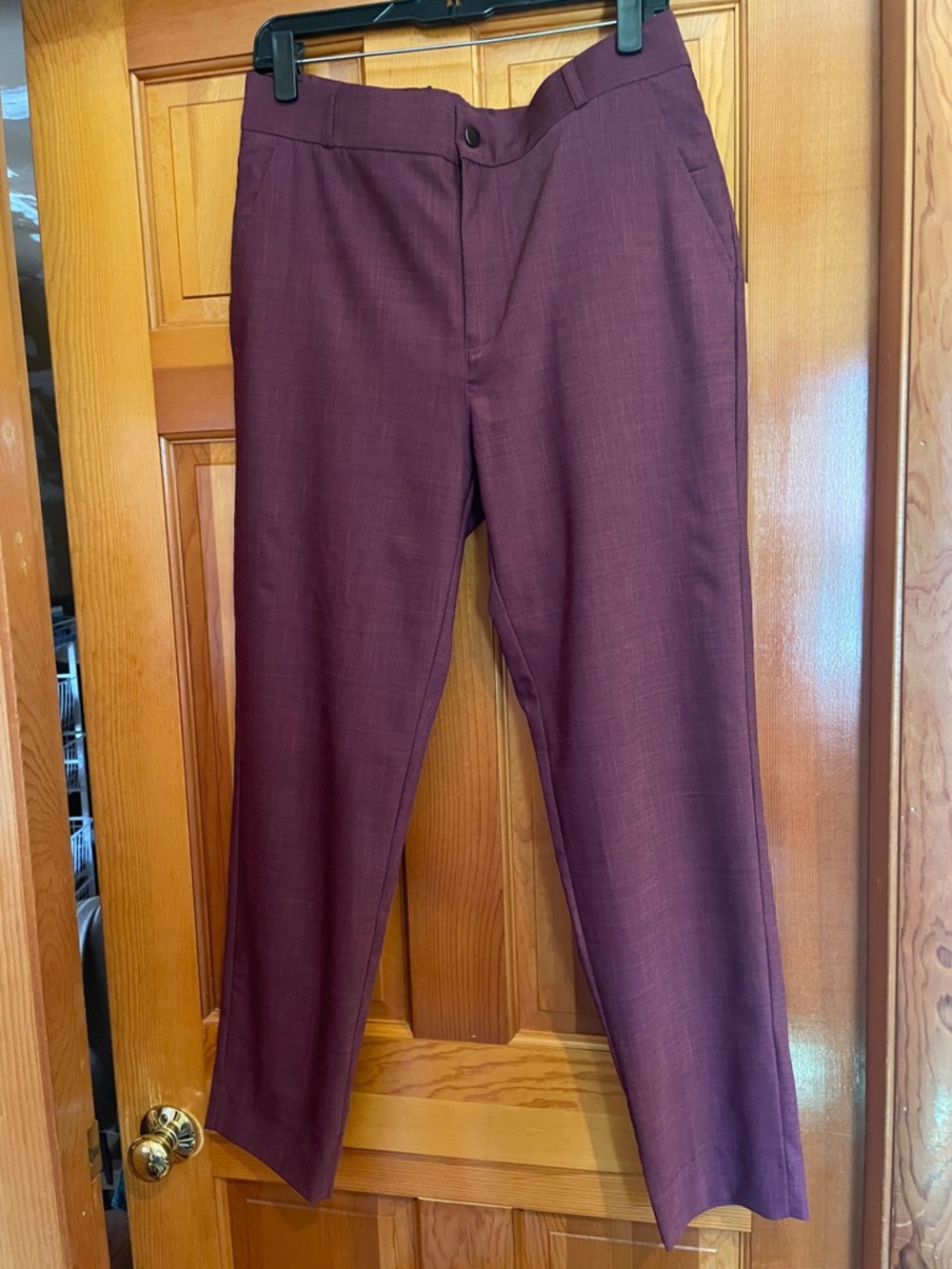 EUC State & Liberty heathered maroon dress pants 33 waist